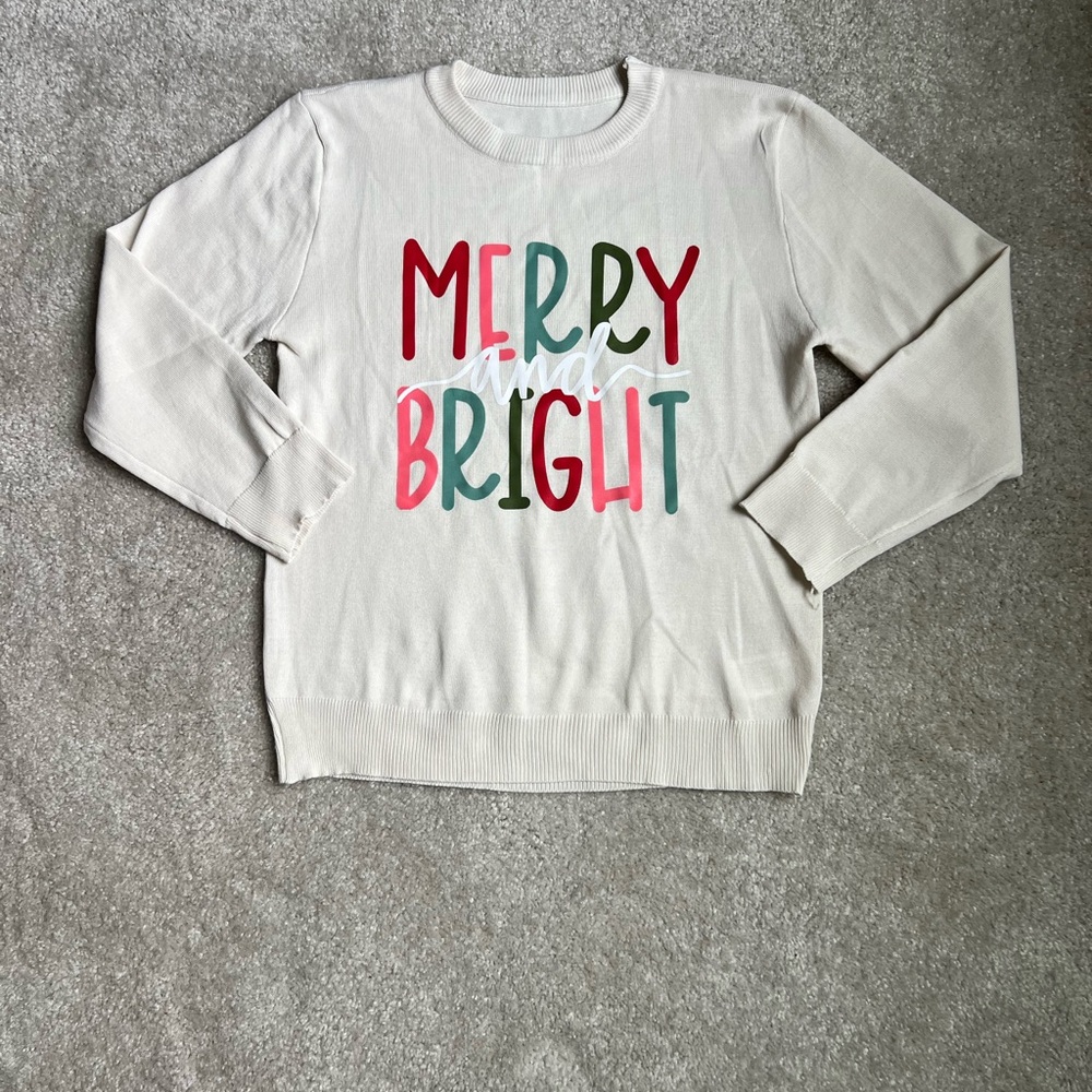 Merry and Bright Holiday Sweater